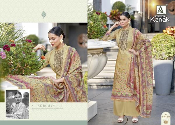 Alok Kanak Fancy Cotton Digital Printed Dress Materials